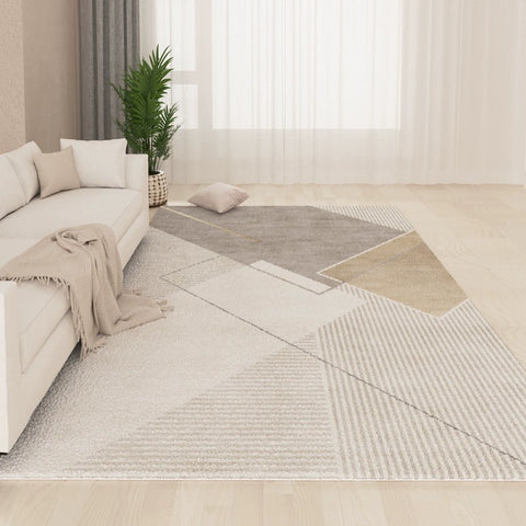 Cream Style Carpet Living Room 2024 New Arrival Accessible Luxury Classy Table Carpet Warm Color Bedroom and Household Washable Erasable Floor Mat