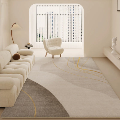 Cream Style Carpet Living Room 2024 New Arrival Accessible Luxury Classy Table Carpet Warm Color Bedroom and Household Washable Erasable Floor Mat