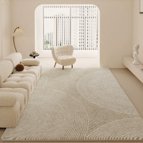 Cream Style Carpet Living Room 2024 New Arrival Accessible Luxury Classy Table Carpet Warm Color Bedroom and Household Washable Erasable Floor Mat