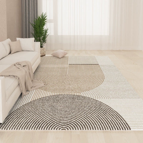 Cream Style Carpet Living Room 2024 New Arrival Accessible Luxury Classy Table Carpet Warm Color Bedroom and Household Washable Erasable Floor Mat