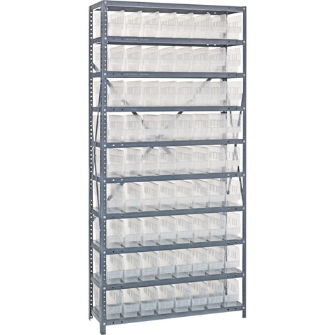 Quantum Storage 1275-201CL Complete Steel 10 Shelving System With75 Cl