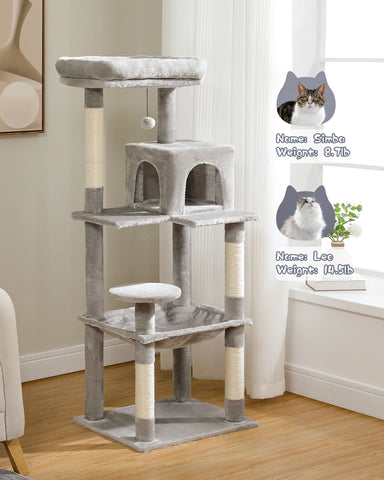 Multi-Level Cat Tree Tower with Condo Scratching Post for Cat Furniture House Cat Scratcher Cat Supplies Cat Toy