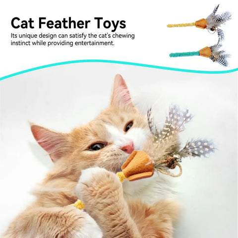 Cat Teething Stick Cute Interactive Cat Teaser Toy Cat Chew Stick Cat Chew Toys Kitten Teaser Wand Funny Cat Chew Stick For