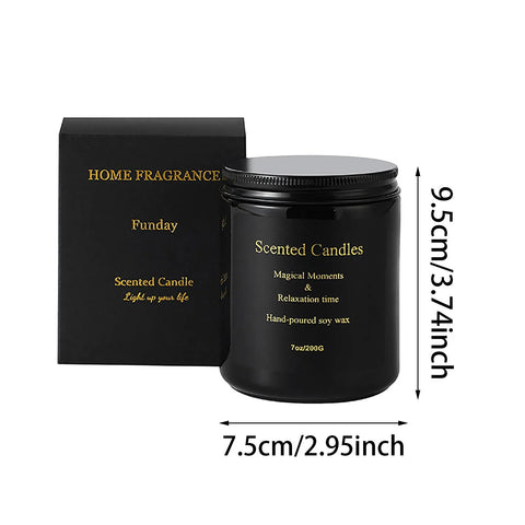 Scented Candles Jar Aromatherapy Candle Soy Wax Natural Lasting Fragrance Smokeless Burning Bath Stress Relief Handmade Gifts