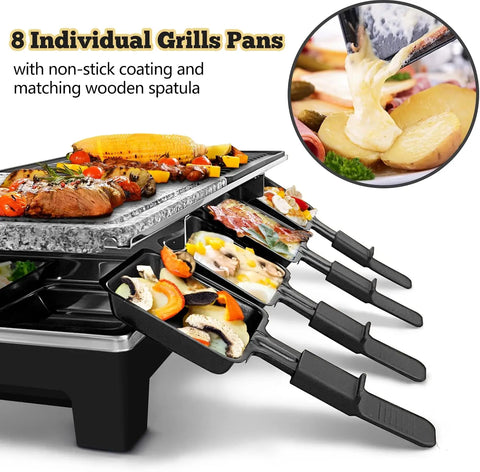 Table Grill, CUSIMAX Indoor Grill Electric Grill, Portable Korean BBQ Grill with 2 in 1 Reversible Non-stick Plate & Na