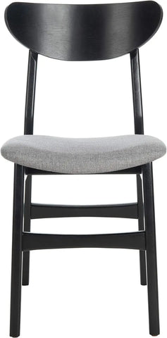 Home Lucca Retro Black Dining Chair, Wood, Set of 2