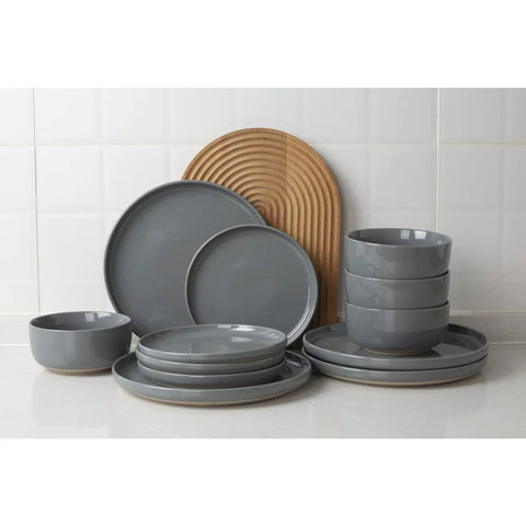 Plates and Bowls Set, 12 Pieces Dinnerware Sets, Dishes Set for 4