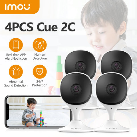 4PCS IMOU Indoor Security Camera Baby Monitor Wi-Fi IP Security Surveillance Smart System with Night Vision Baby Camera