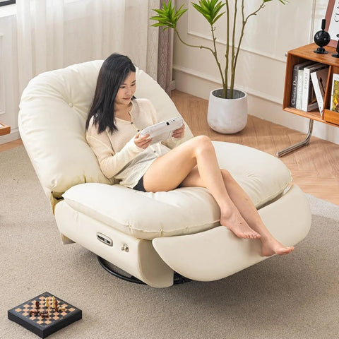 Recliner Chair, 360 Swivel Rocking Glider Rocker for Adults Modern Ergonomic Lounge