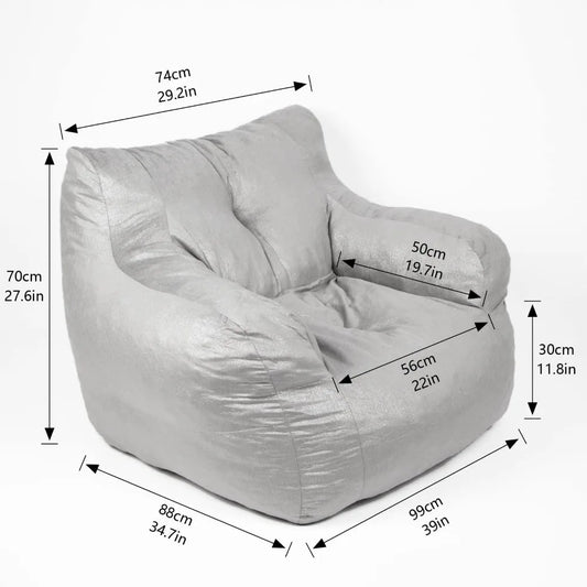 Bean Bag Chair Giant High-Density Foam Filling Sofa for Teens, Adults to Gaming, Reading, and Watching TV