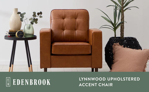 Lynnwood Upholstered Accent Chair Living Room FurnitureOffice Bedroom Mid-Century Modern Design - Armchair