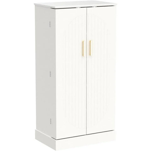 47” Kitchen Pantry Cabinets, Freestanding Kitchen Pantry Storage Cabinet with Doors and Adjustable Shelves