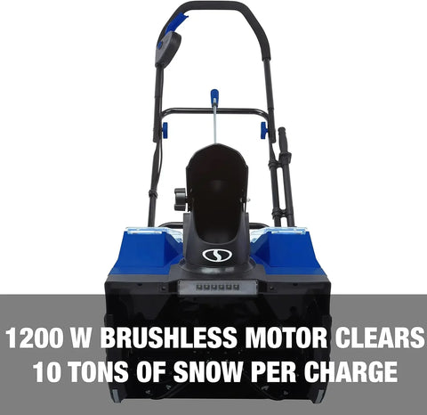 24V-X2-SB18 18-Inch, 48-Volt IONMAX Cordless Snow Blower Kit (w/ 2 x 4.0-Ah Batteries + Charger), Blue