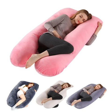 multifunction creative Full Body Pillow Flexible Pregnancy Pillow for Lactation Sleeping Removable Support Pillow for Relaxing