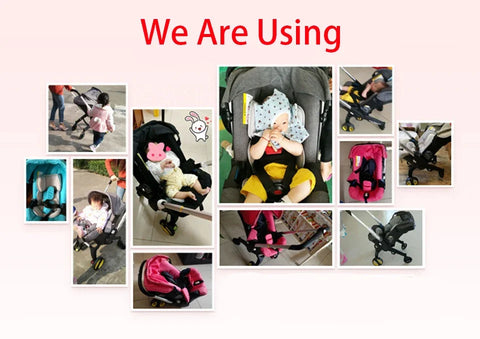 Baby Stroller 3 in 1 Pram Carriages For Newborn Lightweight Buggy Travel System Multi-function Cart