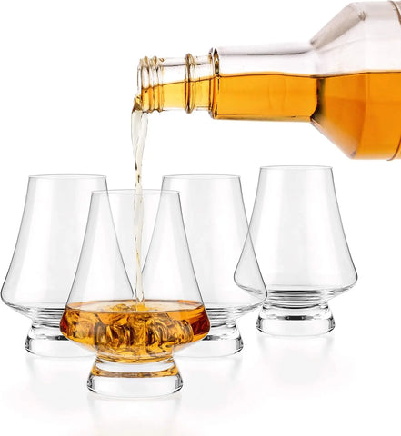 - Bourbon Whisky  Tasting Glass Snifter, Set of 2 -  Tasting Glasses with Narrow Rim - Handcrafted - Good for Cognac Brandy  - 7