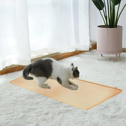 Cat Scratching Pad Cat Floor Scratching Pad Rug 11.8x23.6Inch Scratch Post Cat Scratcher Sisal Mat For Protect Carpets Sofas