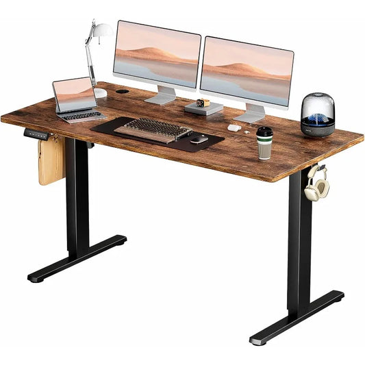 Standing Desk,Adjustable Height Electric Sit Stand Up Down Computer Table,40x24 Inch Ergonomic Rising Desks for Work Office Home