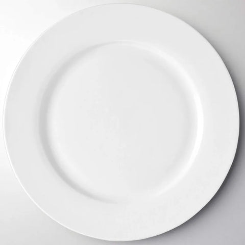 12-Piece White Porcelain Dinner Plates, Round Dessert or Salad Plate, Serving Dishes, Dinnerware Sets, Scratch Resistant