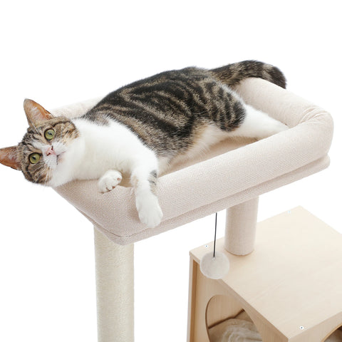 Multi-Level Cat Tree Tower with Condo Scratching Post for Cat Furniture House Cat Scratcher Cat Supplies Cat Toy