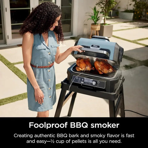 OG951 Woodfire Pro Connect Premium XL Outdoor Grill & Smoker, Bluetooth, App Enabled, 7-in-1 Master Grill, BBQ Smoker,