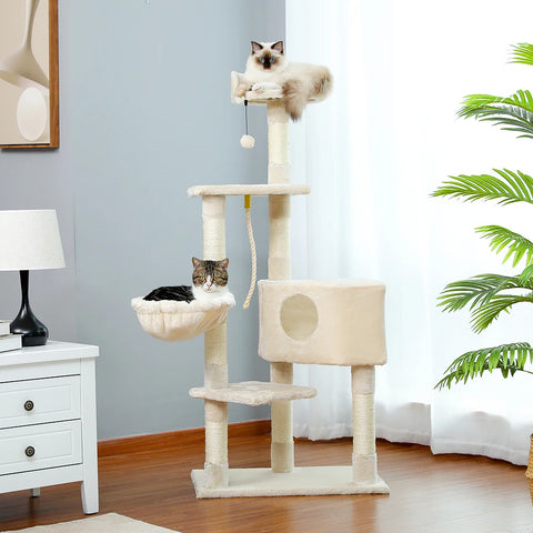 Domestic Delivery Multi-Level Cat Tree Tower Climb Furniture Scratching Post for Indoor House Pet Supplies Kitten Toy Cozy Condo