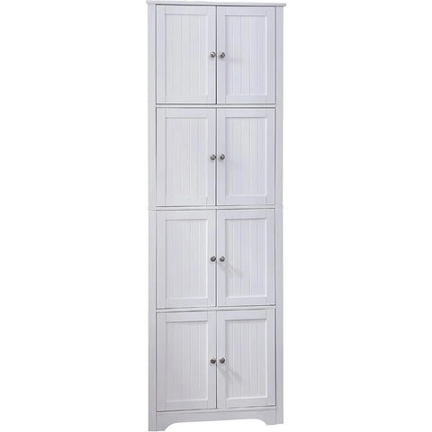 4-Tier 68" Corner Kitchen Pantry Storage Cabinet with 8 Doors