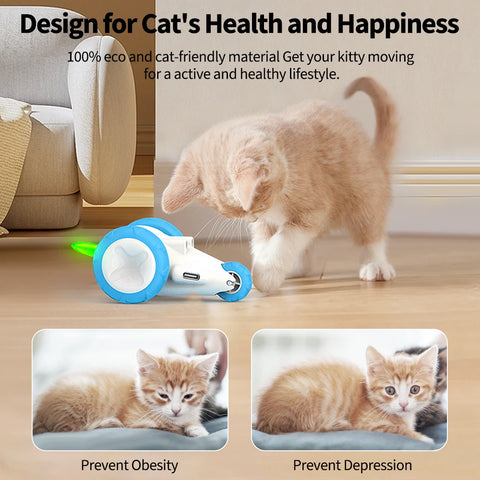 Moebypet Smart Interactive Cat Toys Rechargeable Electric Sensor Self-moving Mice Toys for Cats Playing Indoor Pet Supplies