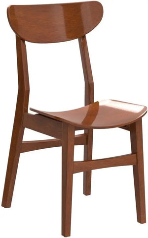 Home Lucca Retro Black Dining Chair, Wood, Set of 2