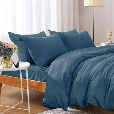 California King Duvet Covers - Ultra Soft and Breathable Bedding Comforter Sets Washed Microfiber 3 Pieces