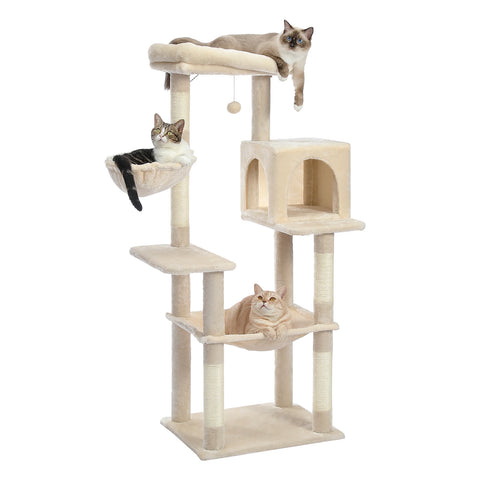 Domestic Delivery Multi-Level Cat Tree Tower Climb Furniture Scratching Post for Indoor House Pet Supplies Kitten Toy Cozy Condo