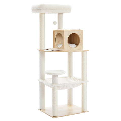 Multi-Level Cat Tree Tower with Condo Scratching Post for Cat Furniture House Cat Scratcher Cat Supplies Cat Toy