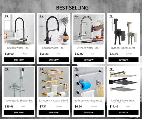 Uythner Floor Mounted Bathtub Faucet Set Black Bath Tub Faucet Hot and Cold Water Shower Bathtub Mixer Tap Waterfall Floor Stand