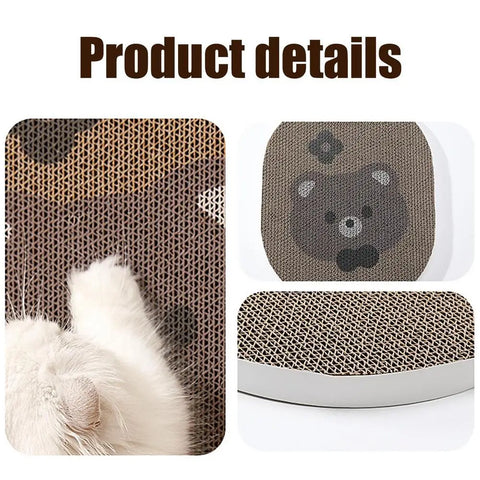 Cat Scratching Cardboard Wall-Mounted Board Cat Scratch Pad Reusable Cat Scratcher Wall Mounted Scratch Pad For Small To Medium