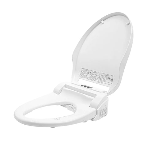 Smart Heated Toilet Cover Bidet Toilet Seat Remote Control Electric Clamshell Toilet Cover w/Hip Wash function LED Screen US