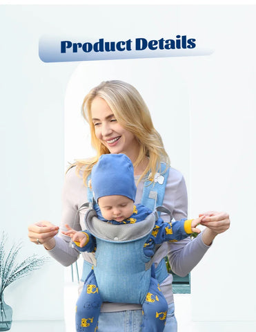 All Seasons NewbornFront Facing Kangaroo Wrap  Advanced 4-In-1 Baby Carrier Strap Sling Infant Hipseat Waist Belt Babies Gear