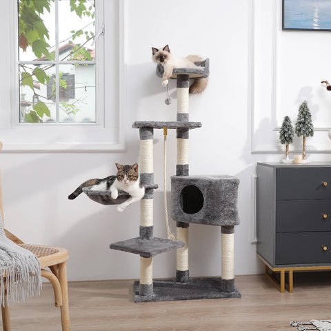 Domestic Delivery Multi-Level Cat Tree Tower Climb Furniture Scratching Post for Indoor House Pet Supplies Kitten Toy Cozy Condo