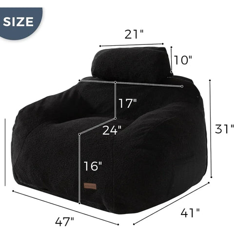 Bean Bag Sofas Using high-quality materials Soft and skin friendly 41.5"D x 47.5"W x 31.5"H Satisfy various postures Sofas