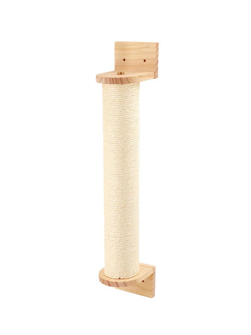 Cat Scratching Post Wall Furniture Wood Wall Mounted Kitten Scratcher Tree for Large Cats Thicker Columns for Multi-Functions