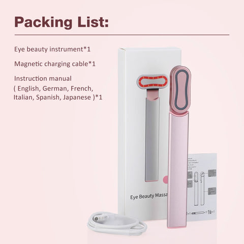 EMS Microcurrent Face Lifting Device Red Light Facial Wand Eye Neck Massager Skin Tightening Anti Wrinkle Skin Care Beauty Tool