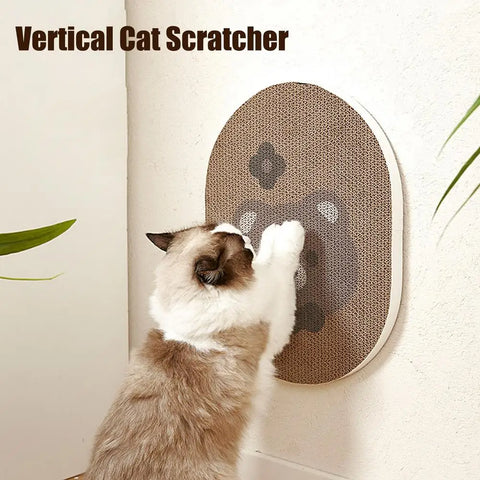 Cat Scratching Cardboard Wall-Mounted Board Cat Scratch Pad Reusable Cat Scratcher Wall Mounted Scratch Pad For Small To Medium