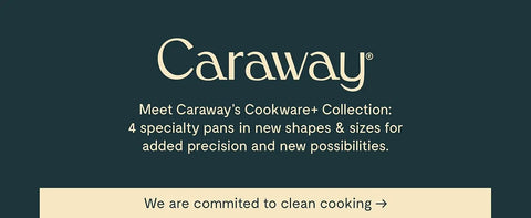 Caraway Cookware+ Collection - Specialty Cookware Set - Petite Cooker, Stir Fry Pan, Rondeau, & Stock Pot - 3 Lids & Storage