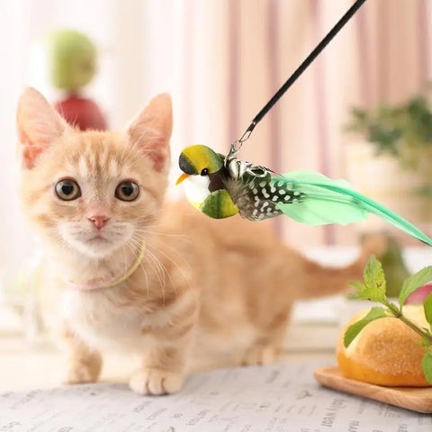 Replacement Head For Funny Cat Stick Toy Various Kinds Cats Rod Feather Birds Teaser Toy For Kitten Pets Toy Supplies