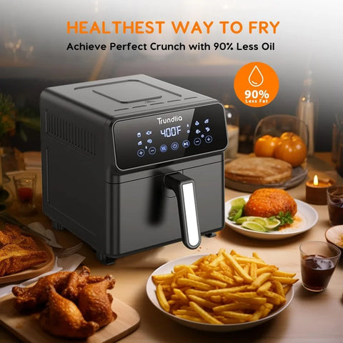 8-in-1 Air fryer 6.3-Quart Metal Smart Combo Oven 1500W Air Fryer oven Oilless Electric Airfryer with LCD