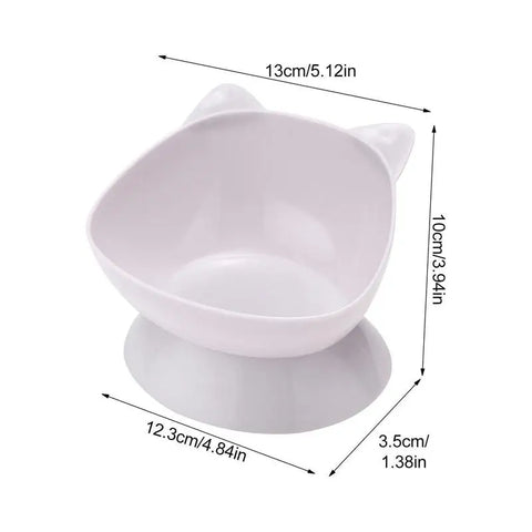 Cat Food Bowls Anti Vomiting Raised Cat Bowls Ergonomic Cat Bowl Elevated Kitten Dish With Fine Sanded Edges