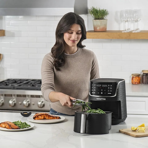 2024 New 4-Quart Digital Air Fryer with 12 One-Touch Presets