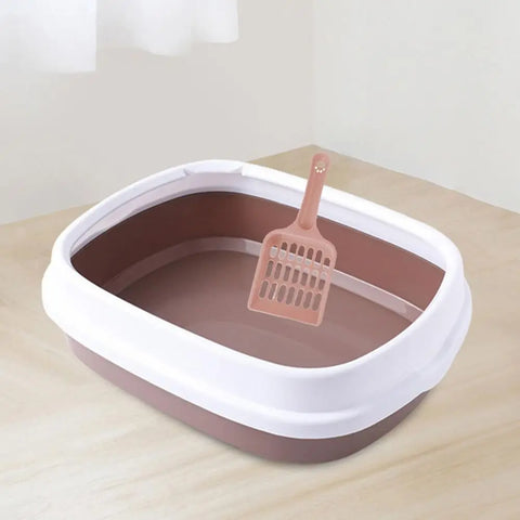 Anti Splashing Cat Litter Box Portable Semi Enclosed Pet Supplies Cat Toilet Cozy Large Capacity Cat Potty