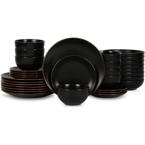 Brasa 16-Piece Dinnerware Set Stoneware, Blue