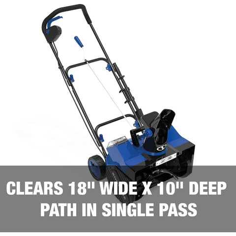 24V-X2-SB18 18-Inch, 48-Volt IONMAX Cordless Snow Blower Kit (w/ 2 x 4.0-Ah Batteries + Charger), Blue