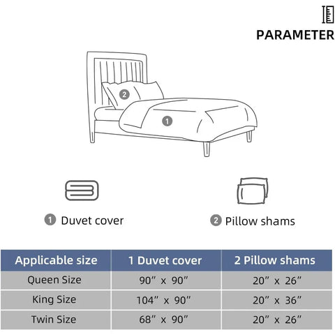 California King Duvet Covers - Ultra Soft and Breathable Bedding Comforter Sets Washed Microfiber 3 Pieces